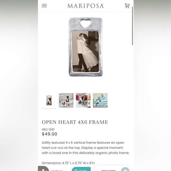 Mariposa Accents New Mariposa Heart Frame Poshmark